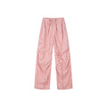 Openwork embroidery utility pants