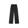 Silk hand-sketched yellow duck print pajama pants
