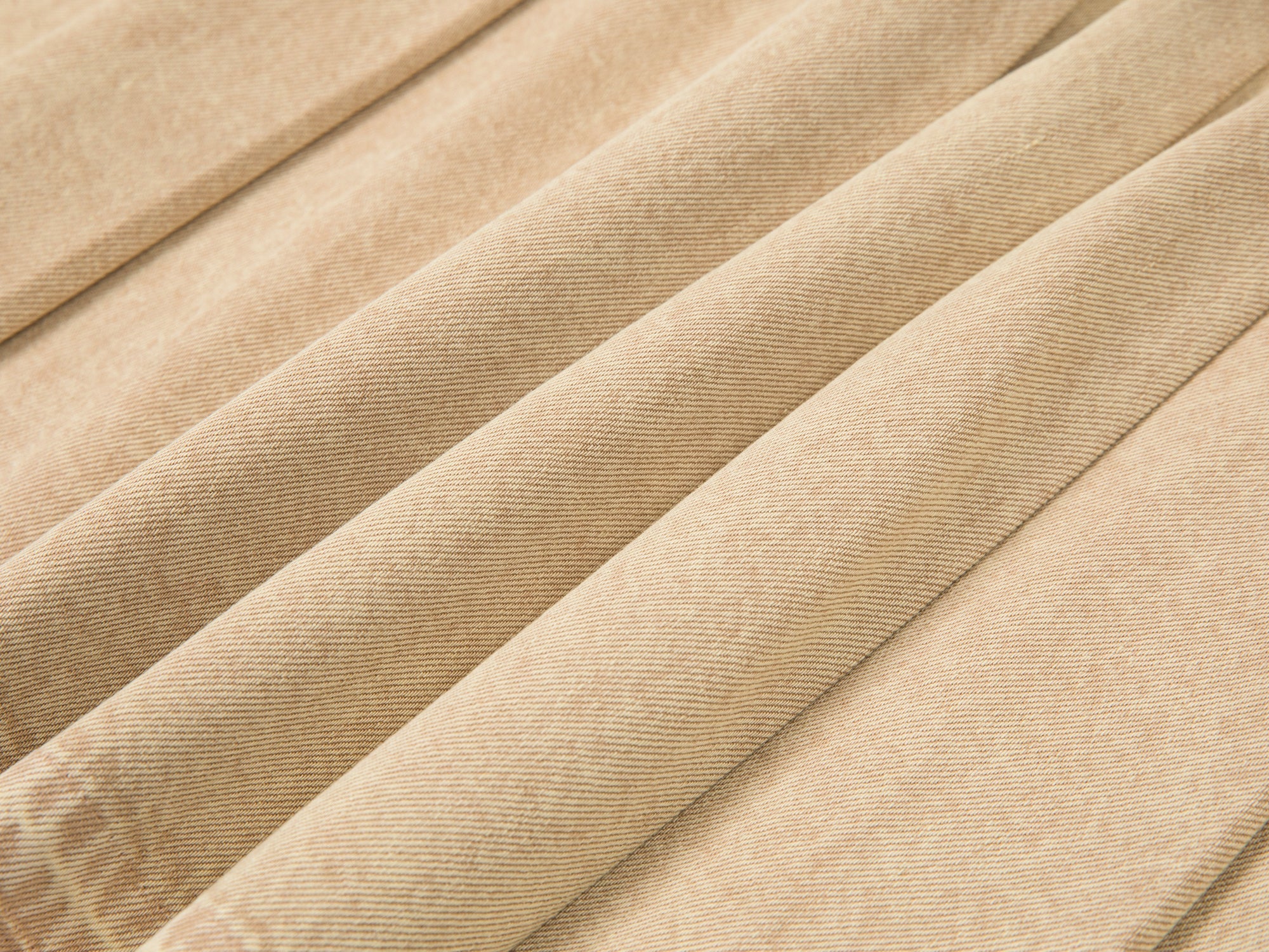 Pleated denim short skirt