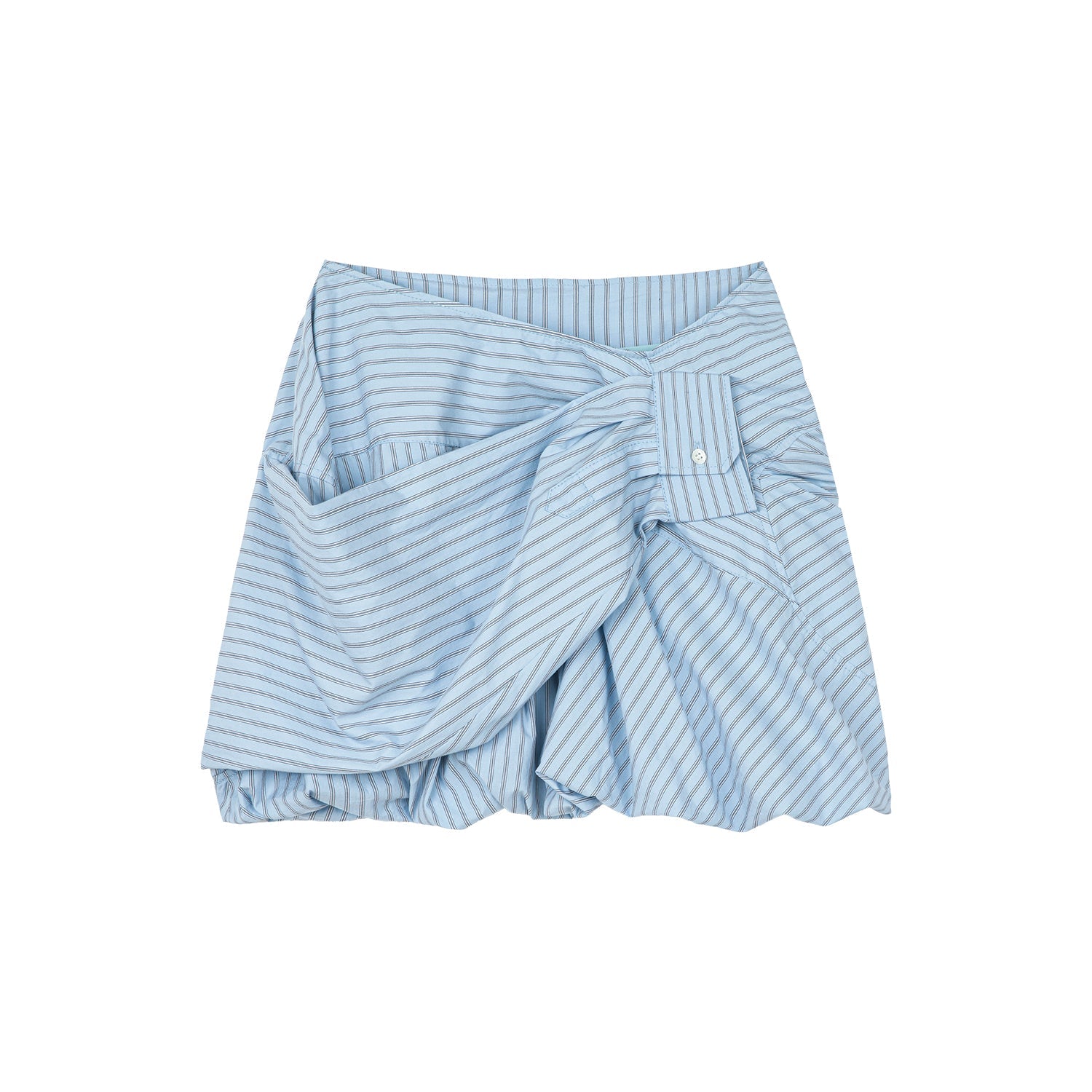 A mini skirt inspired by men's shirts