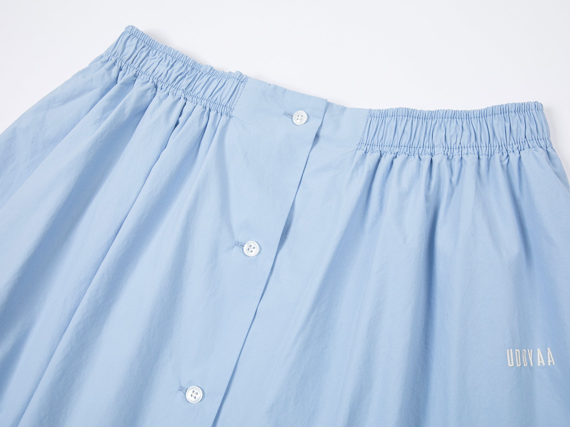 Shirt-style midi skirt