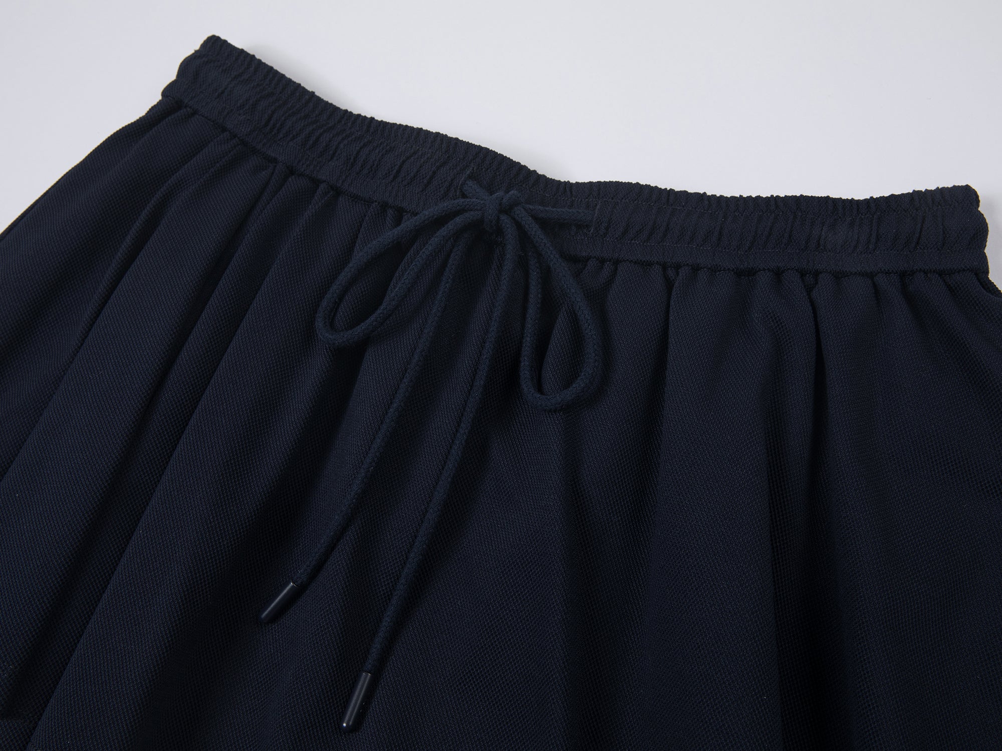 Faux-layered polo shirt mini skirt