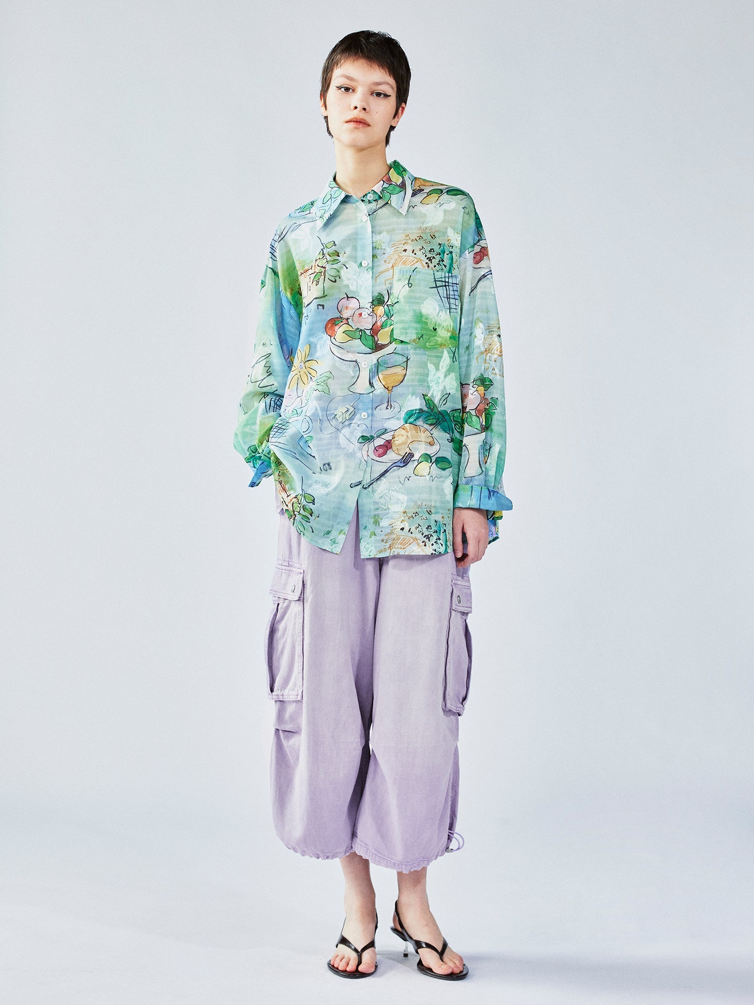 Hand-painted watercolor shirt