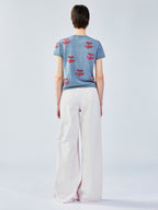 ダイナミックチェリーニットTシャツ