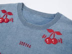 ダイナミックチェリーニットTシャツ