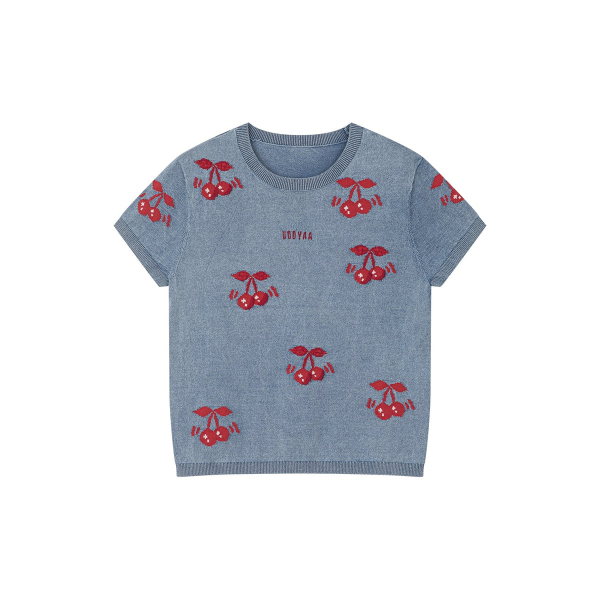 ダイナミックチェリーニットTシャツ