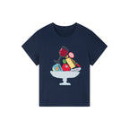 フードプラッターアップリケTシャツ
