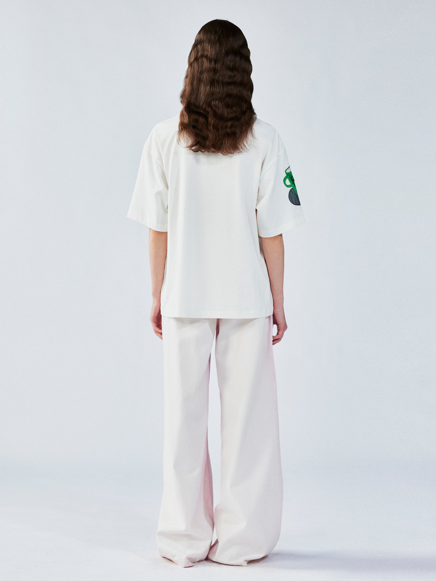 Household object silhouette appliqué t-shirt