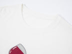 フードプラッターアップリケTシャツ