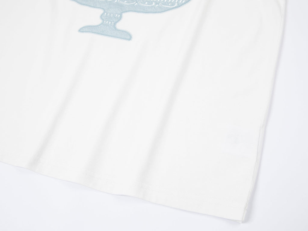 フードプラッターアップリケTシャツ
