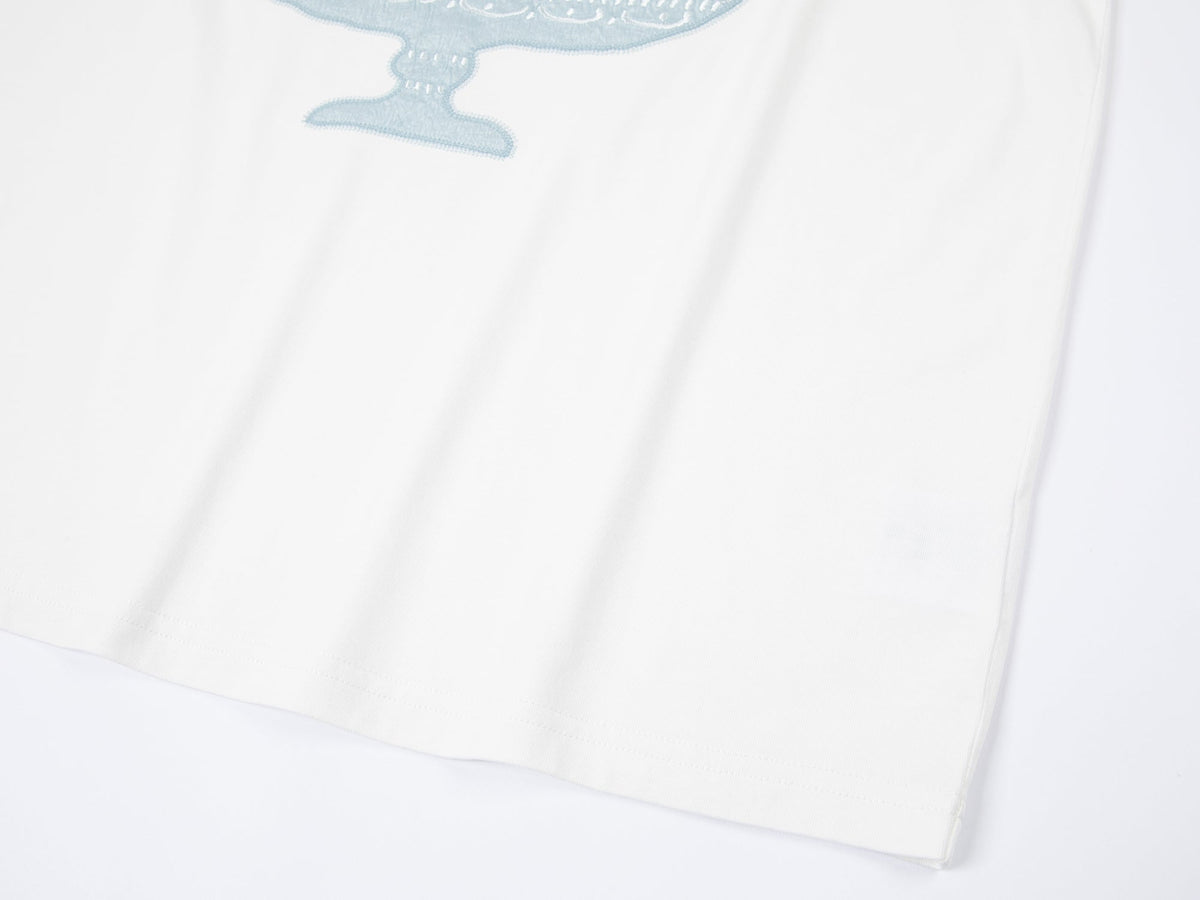 フードプラッターアップリケTシャツ