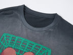 Grocery tomato appliqué t-shirt dress