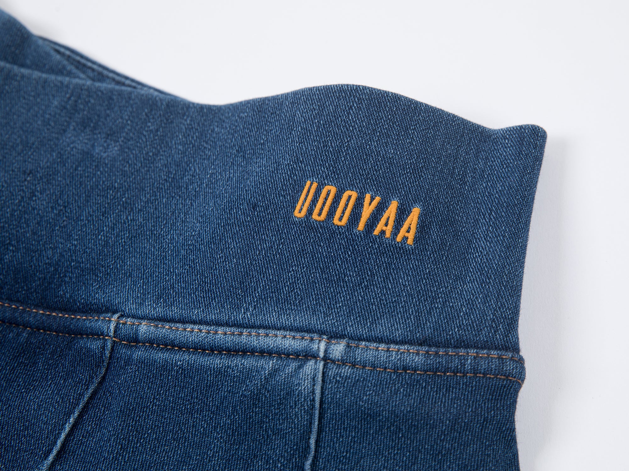 Ombre tie-dye tennis denim skirt