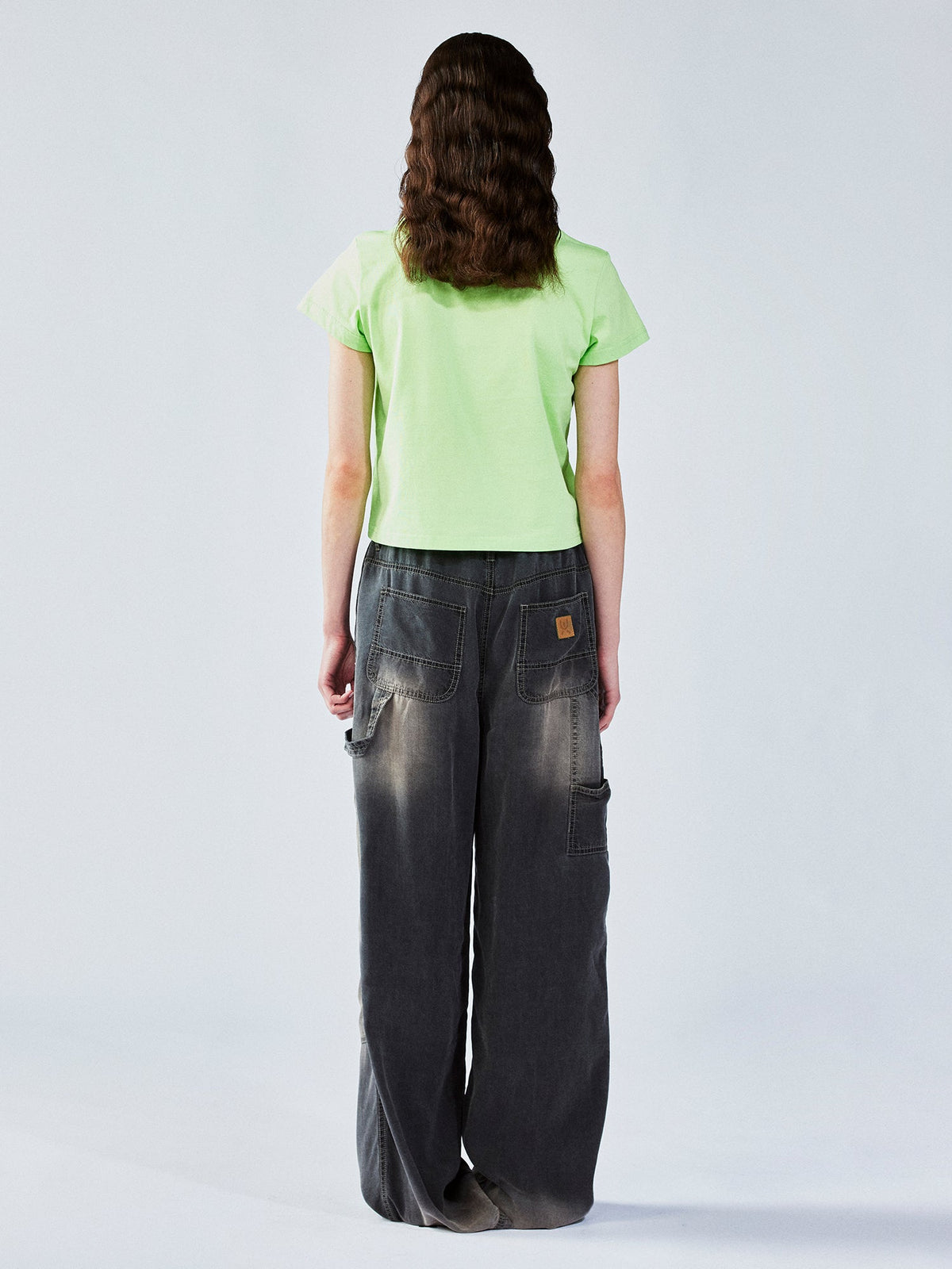 Tencel denim cargo pants