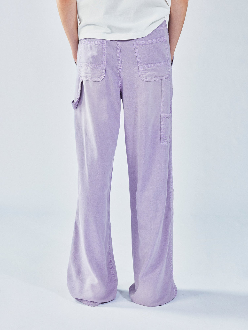 Tencel denim utility pants
