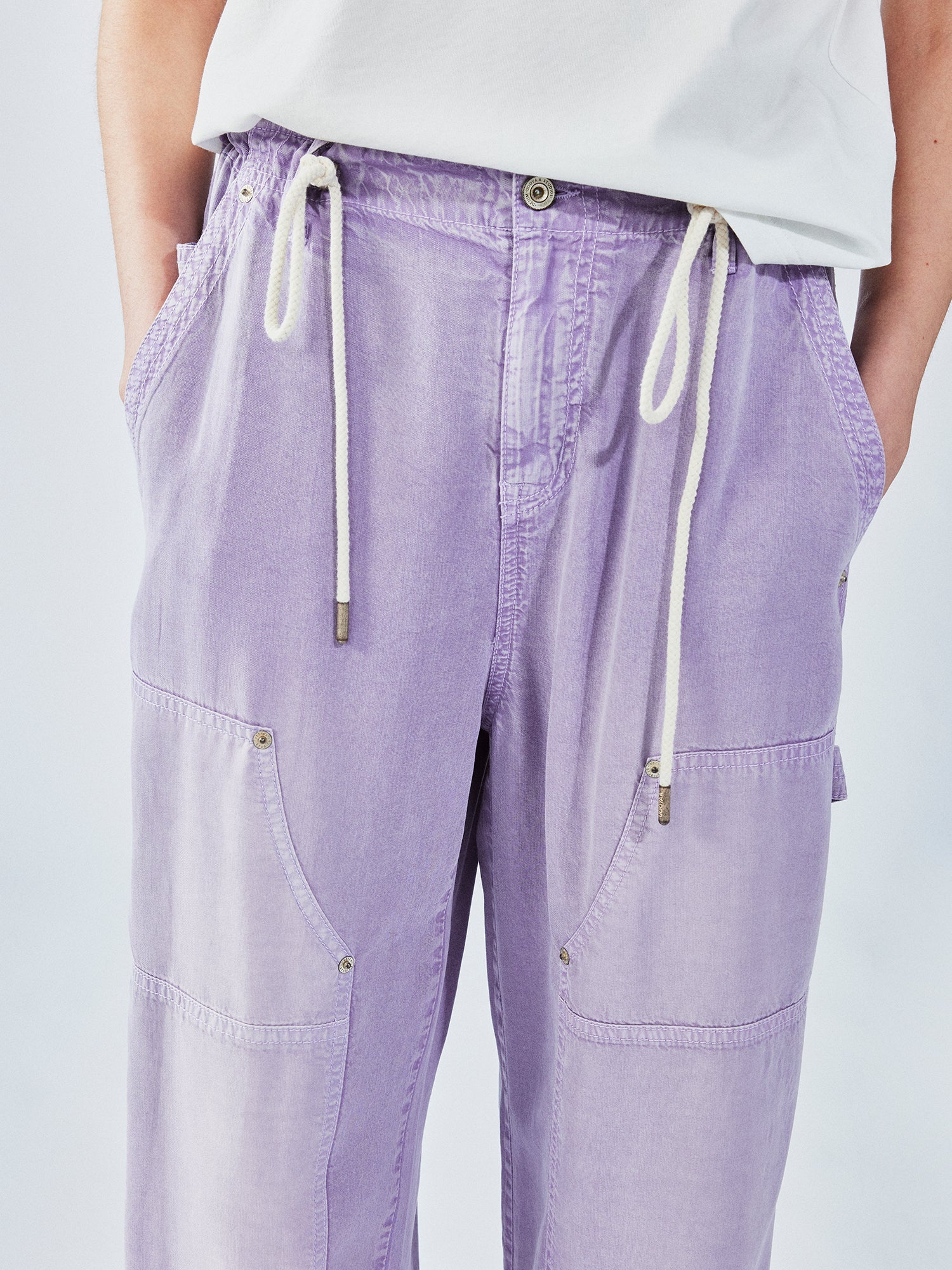 Tencel denim utility pants