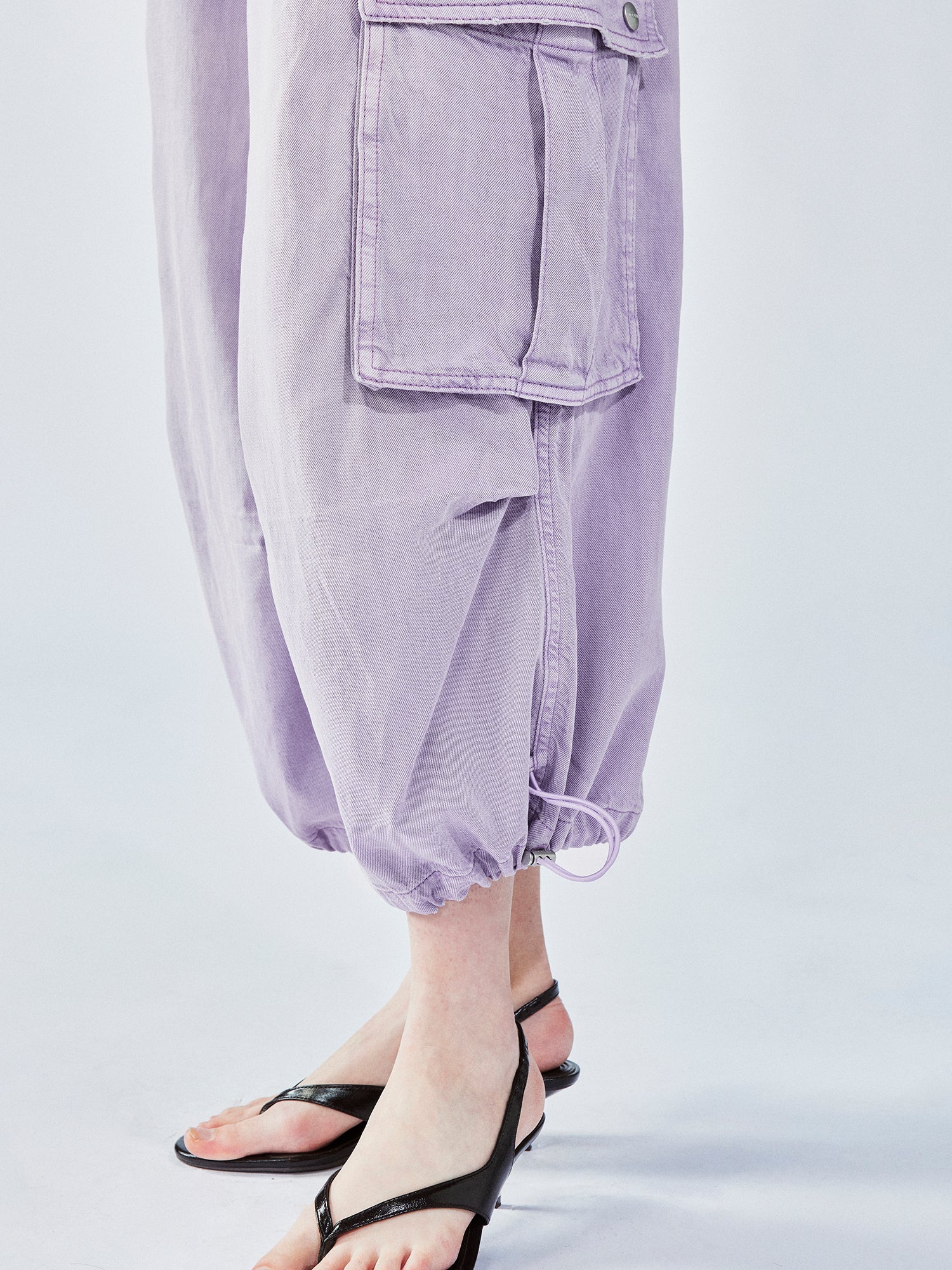 Tencel denim multi-pocket pants