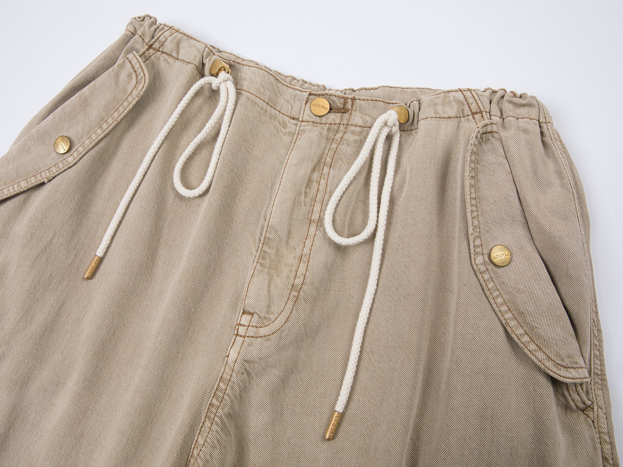 Tencel denim multi-pocket pants