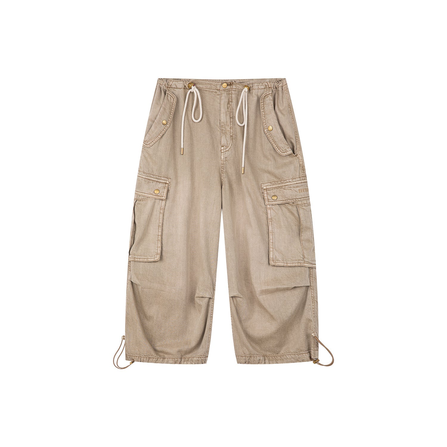 Tencel denim multi-pocket pants