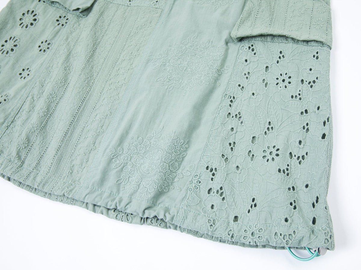 透かし刺繍ユーティリティスカート