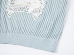 ニット猫窓風景Tシャツ