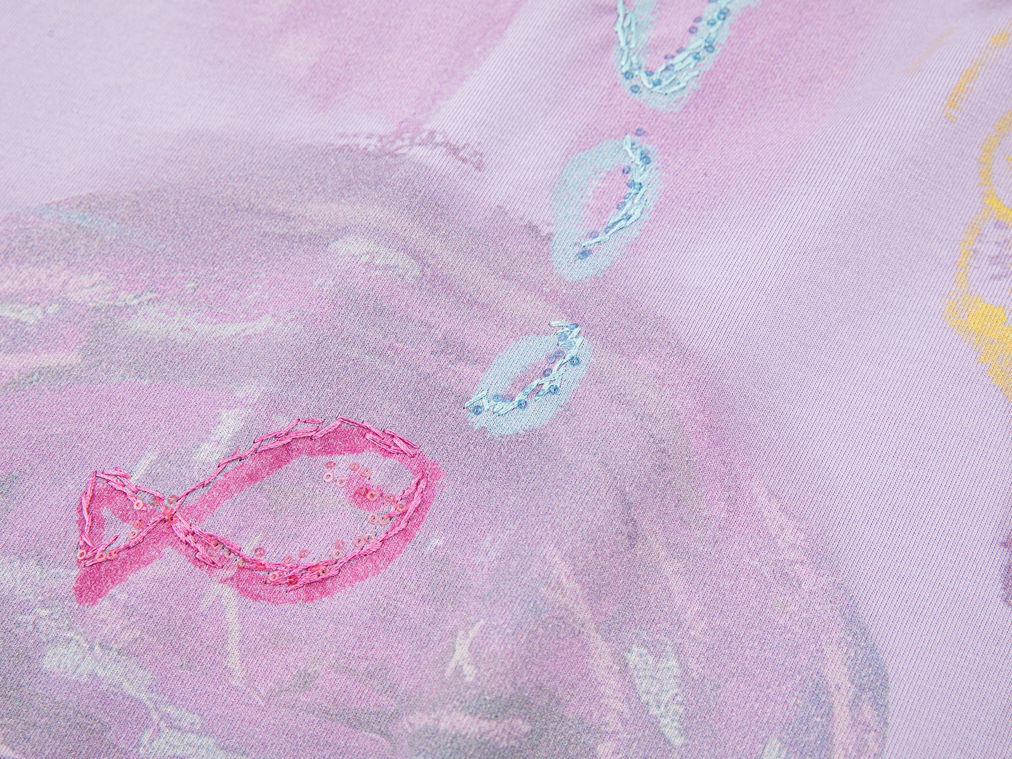 Hand-drawn duck lace layered tee