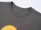 Surreal design key appliqué T-shirt