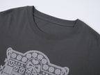 猫の窓風景アップリケTシャツ