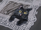 猫の窓風景アップリケTシャツ