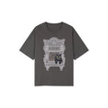 猫の窓風景アップリケTシャツ