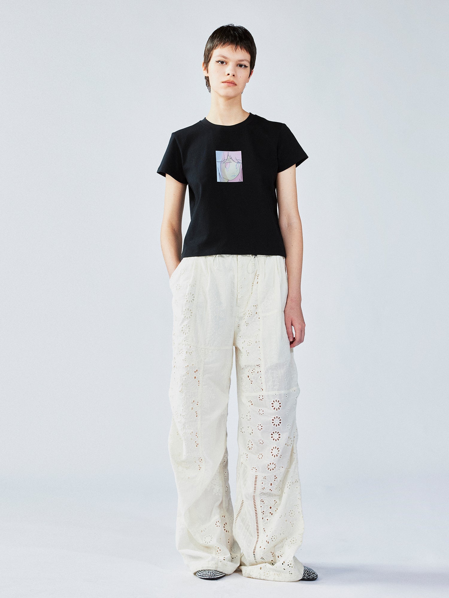 Moody girl 3D lenticular T-shirt