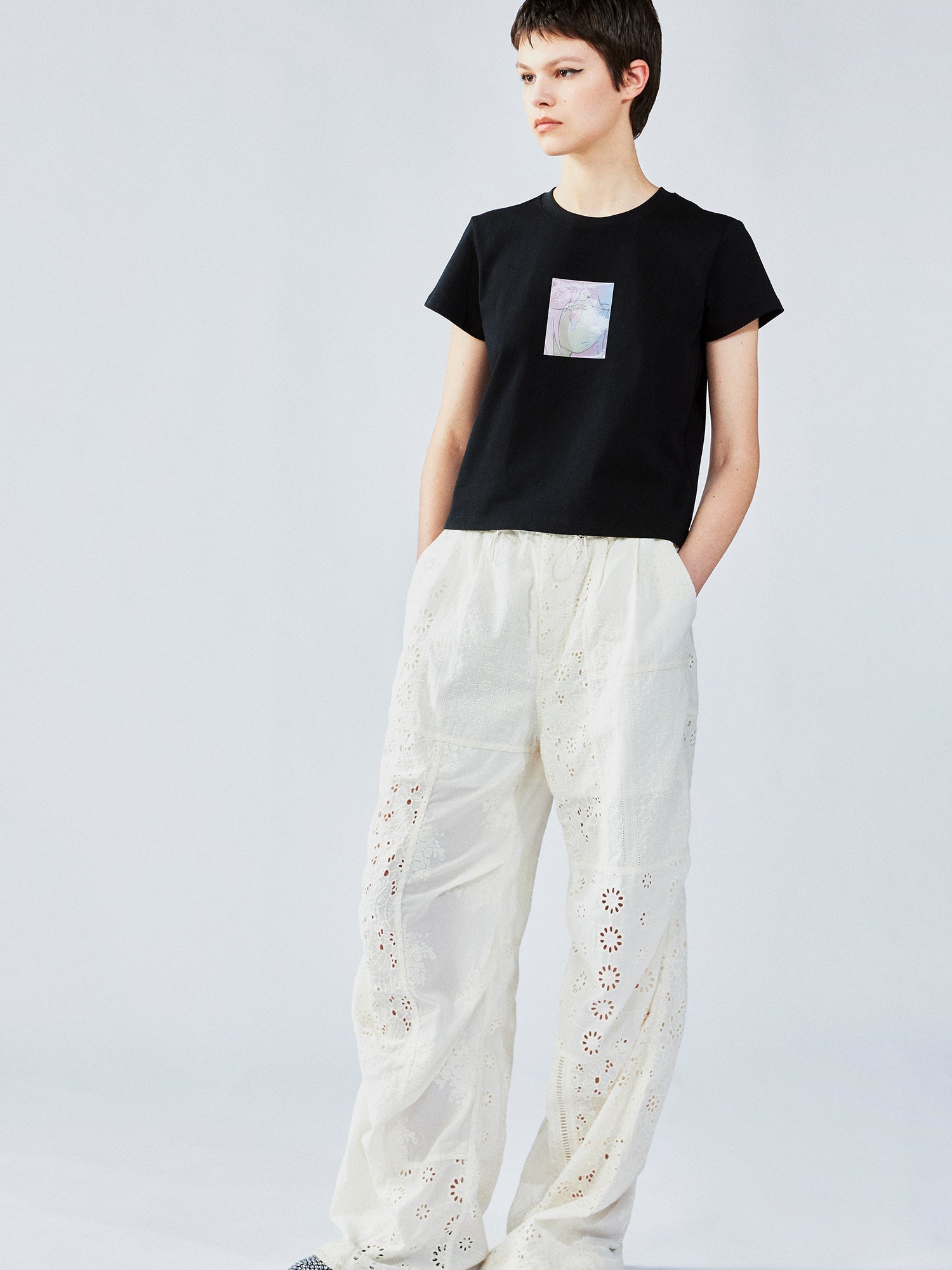 Moody girl 3D lenticular T-shirt