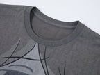 ムーディーガールプリントラインストーンTシャツ