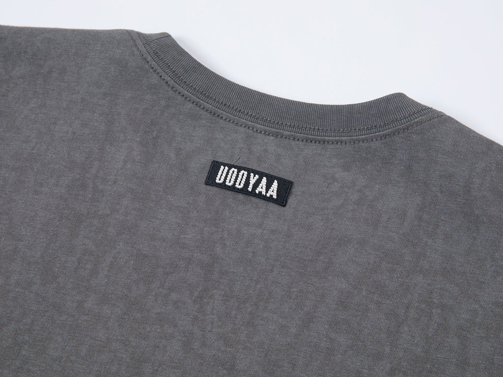 ムーディーガールプリントラインストーンTシャツ