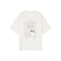 猫の窓風景アップリケTシャツ