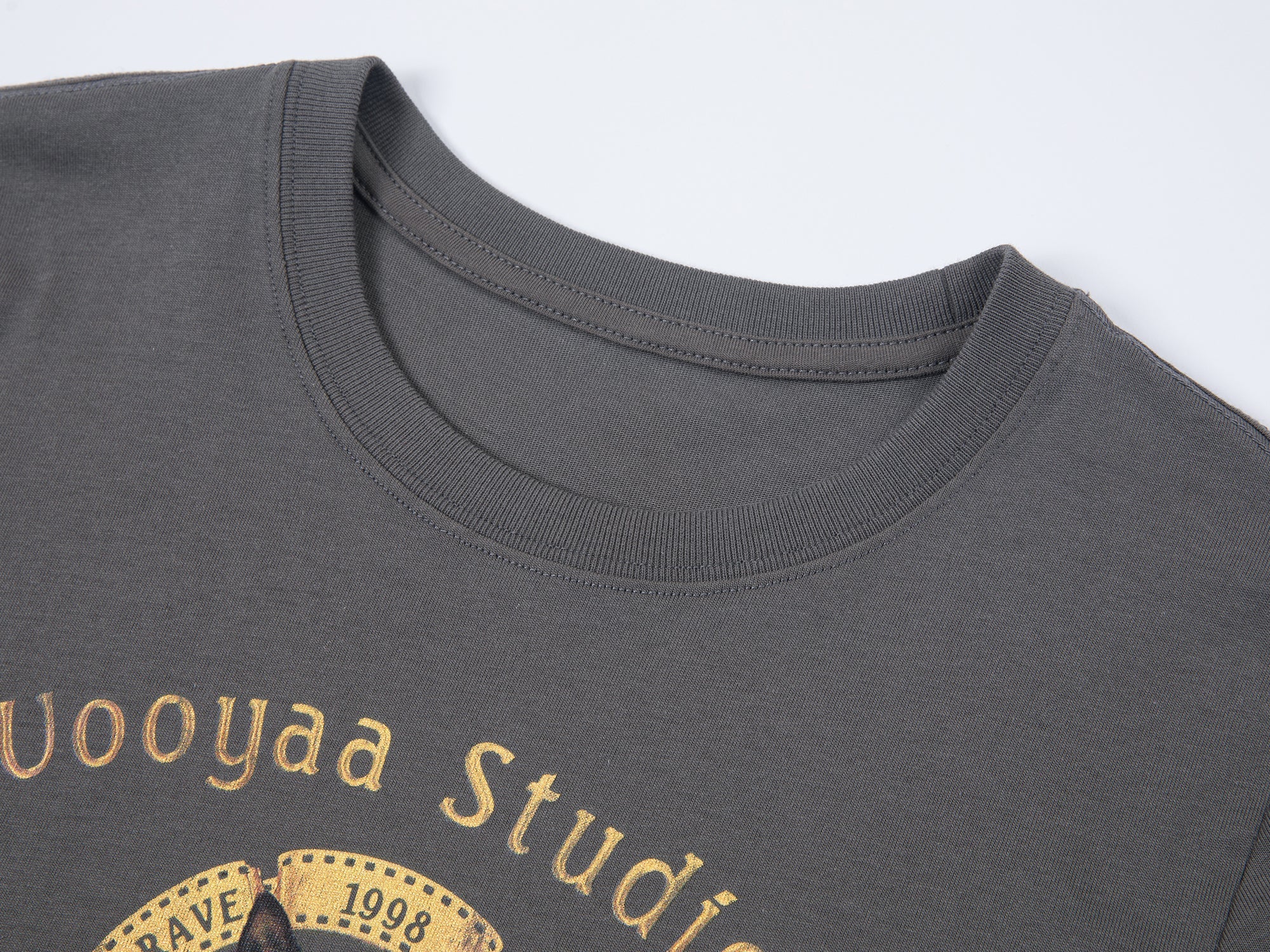 Retro metallic movie cat T-shirt