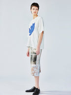 クラインの青い猫のTシャツ