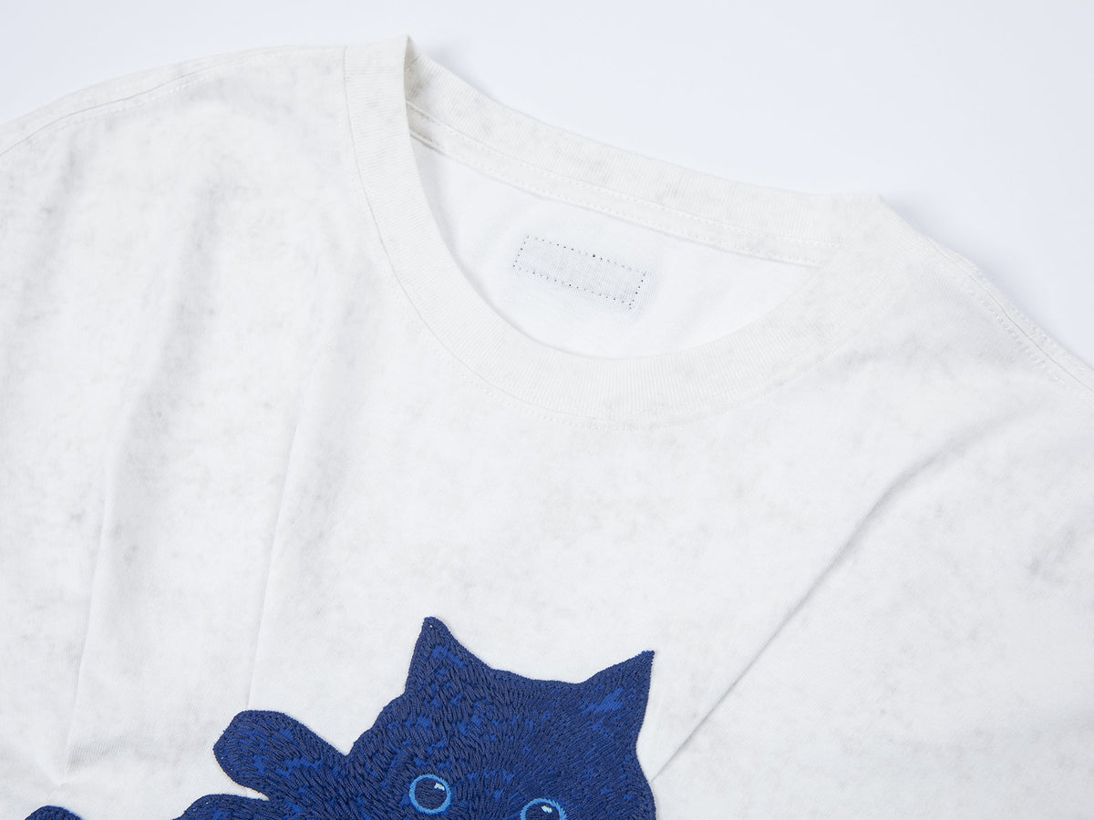 クラインの青い猫のTシャツ