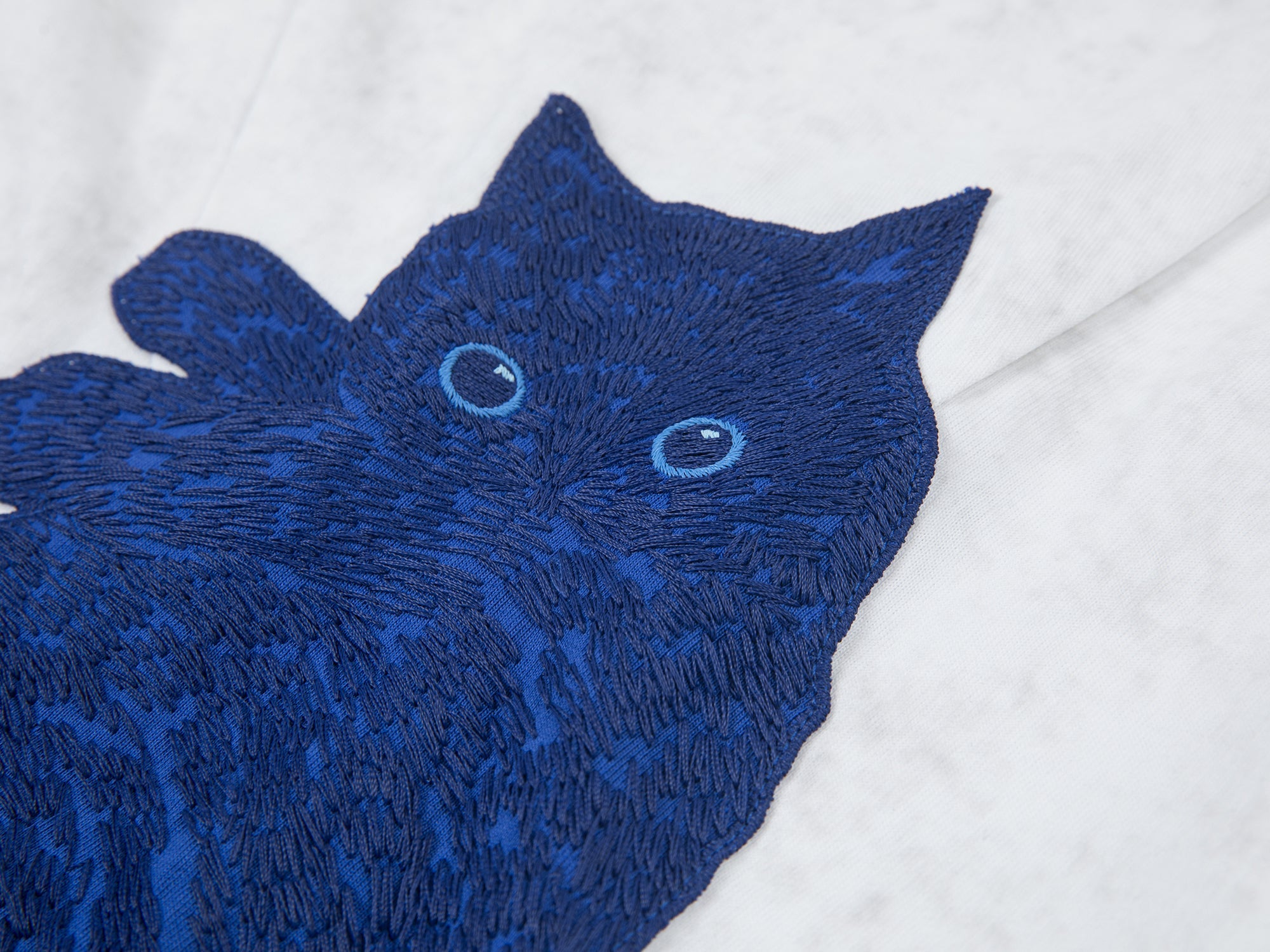Klein blue cat T-shirt