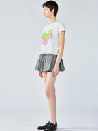 3DピクセルロゴプリントTシャツ
