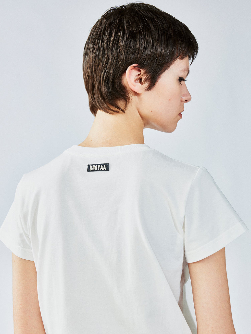 3DピクセルロゴプリントTシャツ