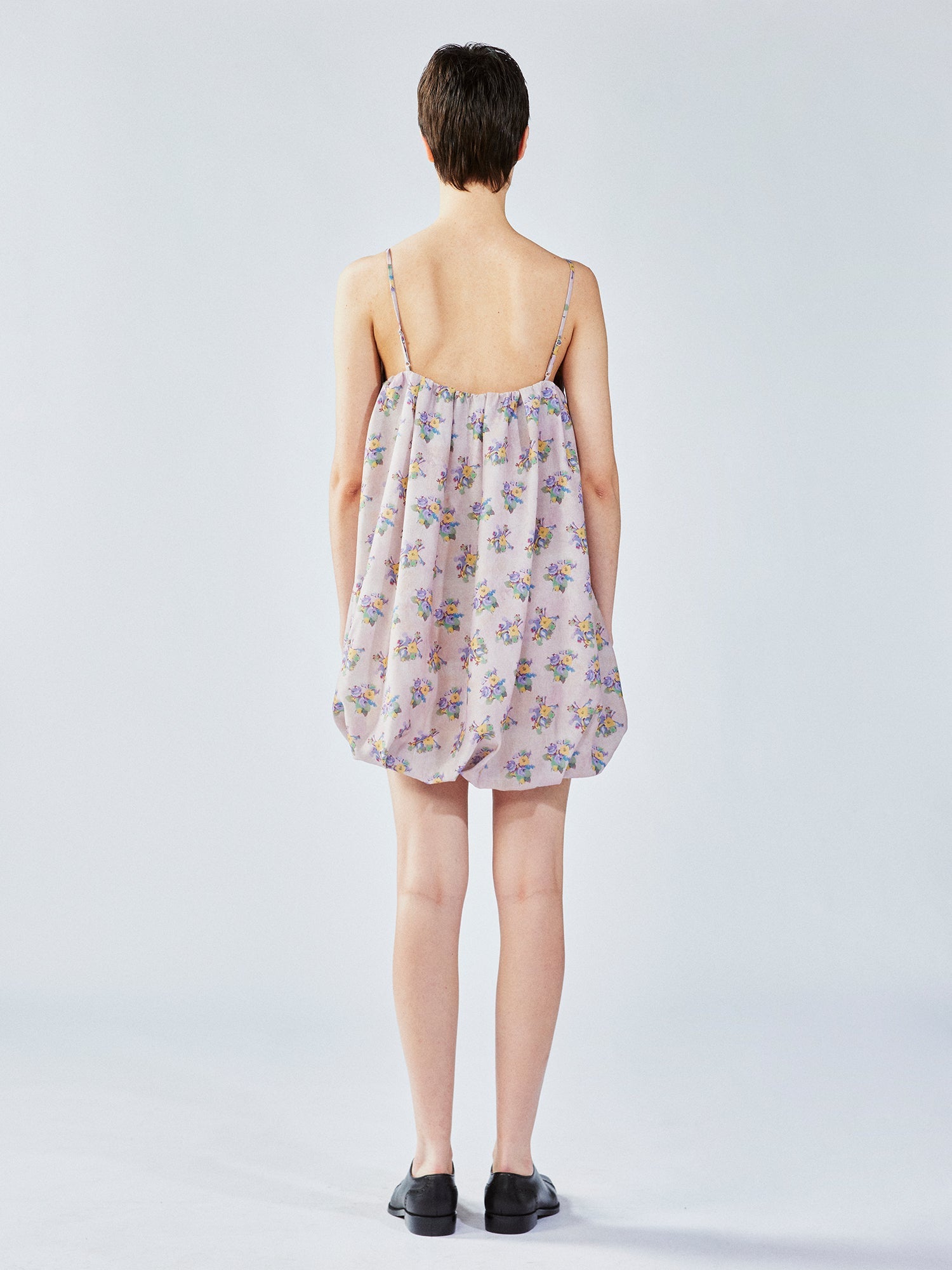 Cat scratch bedspread embroidery bubble slip dress