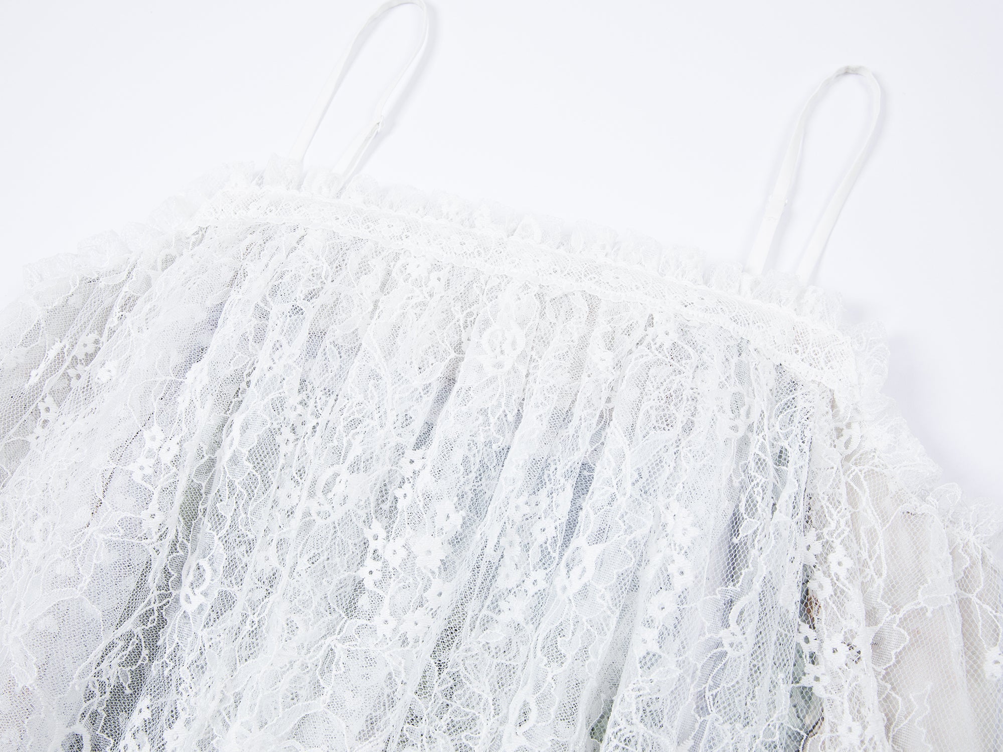 Satin & lace window scene print slip dress