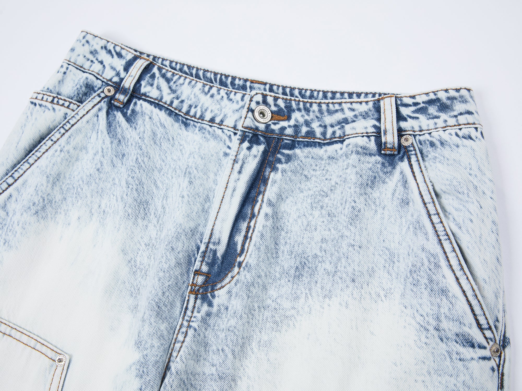 Tie-dye wash cropped cargo pants