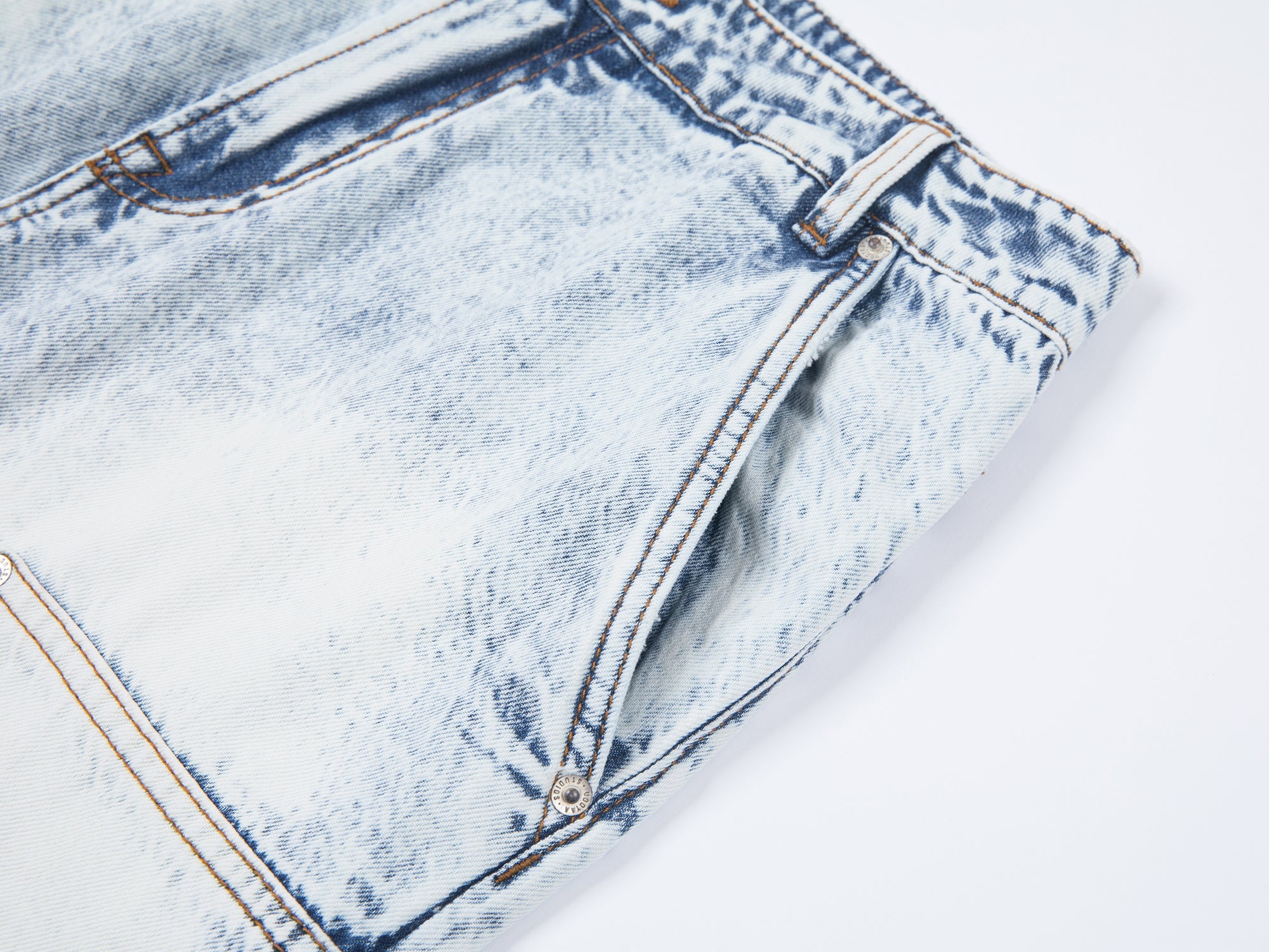 Tie-dye wash cropped cargo pants