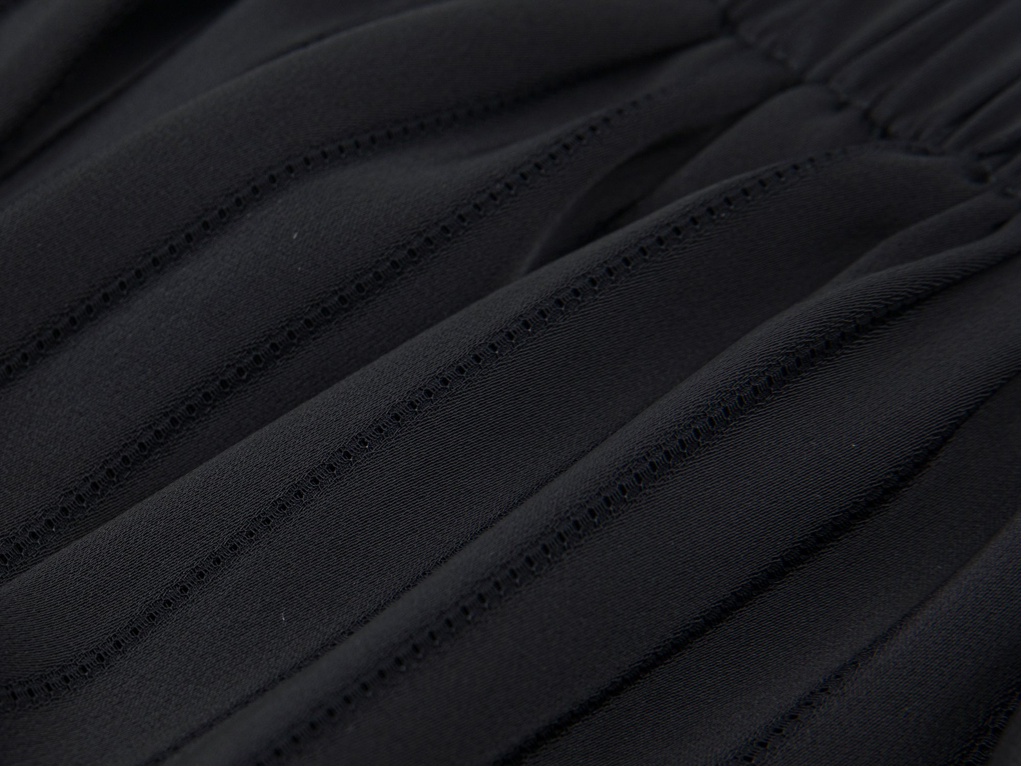 Satin bubble-hem skort