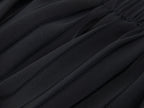 Satin bubble-hem skort