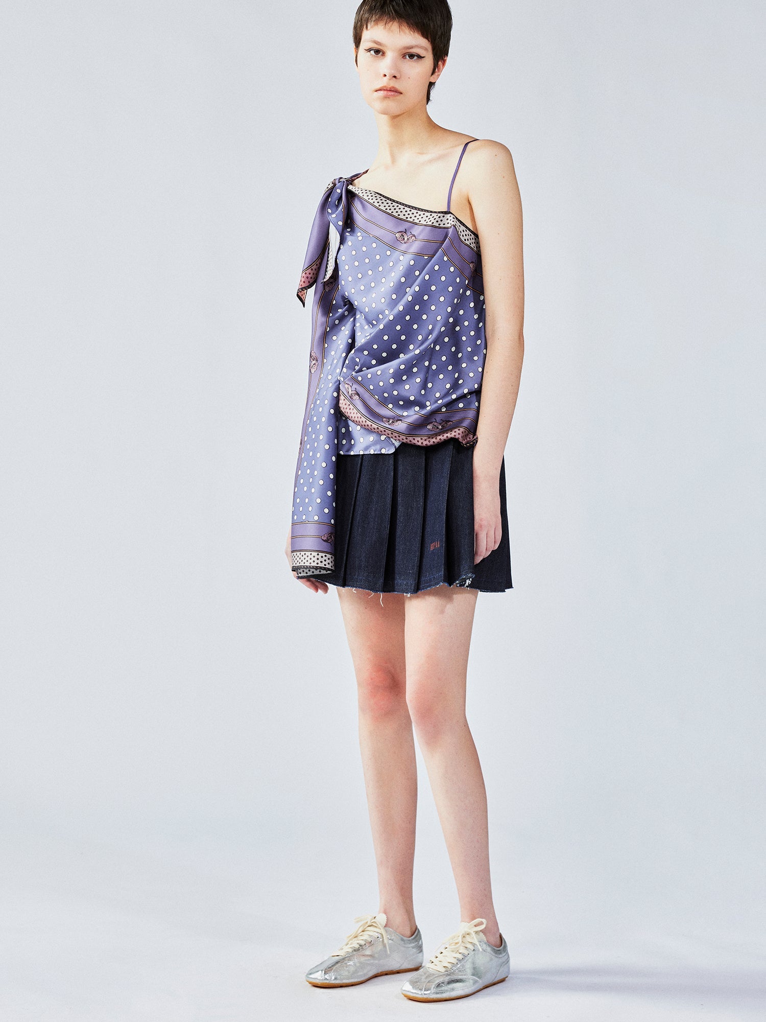 Scarf-twist camisole