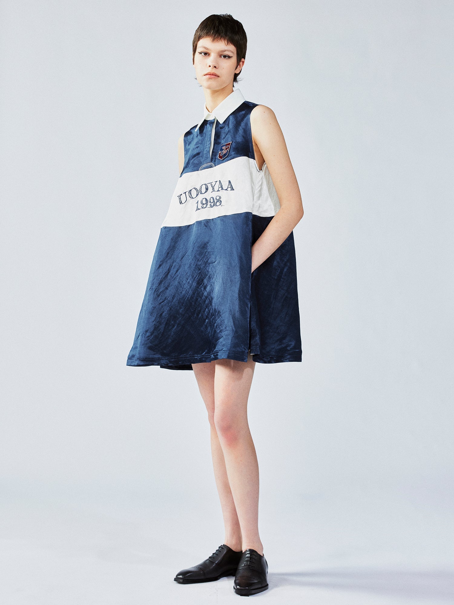 College-style polo dress