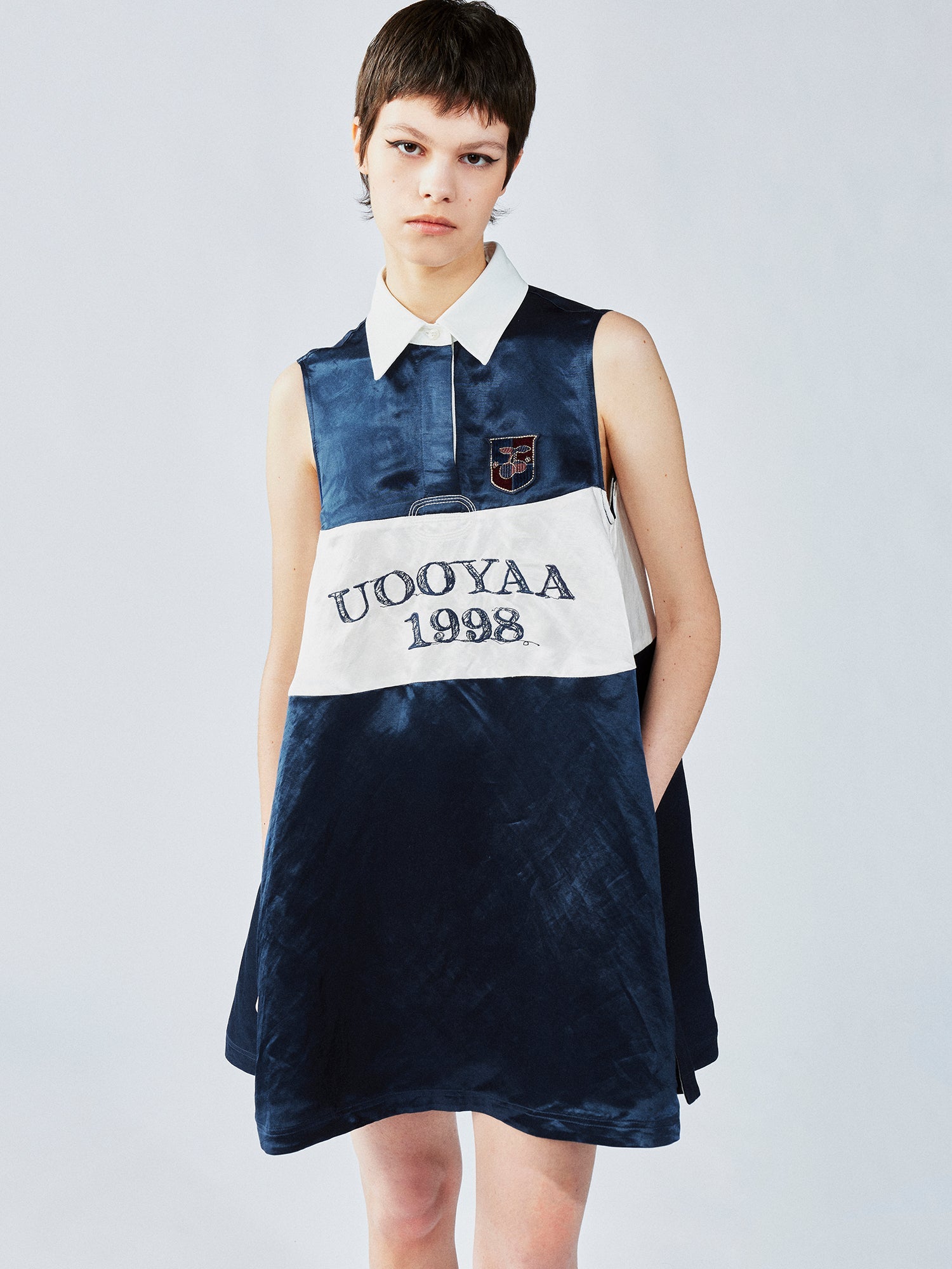 College-style polo dress